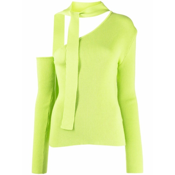 アンダーソン 呼びりん レディース プルオーバー トップス Conny scar neck tight knit top Green