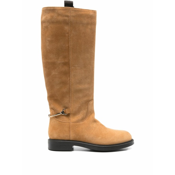 ドンカルズ レディース ブーツ シューズ Suede buckle-detail boots Neutrals