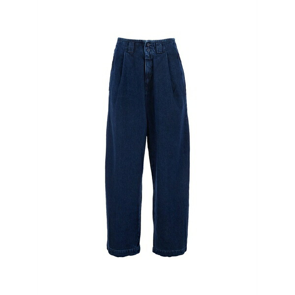 ロイロジャース レディース デニムパンツ ボトムス Pleated jeans Blue|asty