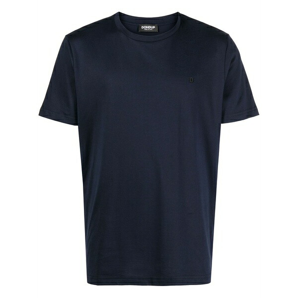 ドンダップ メンズ プルオーバー トップス Round-neck cotton t-shirt Blue