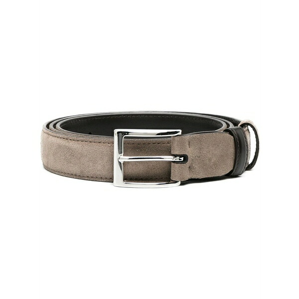 ホー火器 メンズ 胴締め 佩び物 Buckle-fastening suede belt Brown