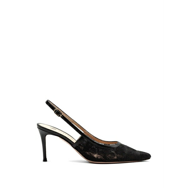 ロベルトフェスタ レディース パンプス シューズ Lace-detail pointed-toe pumps Black