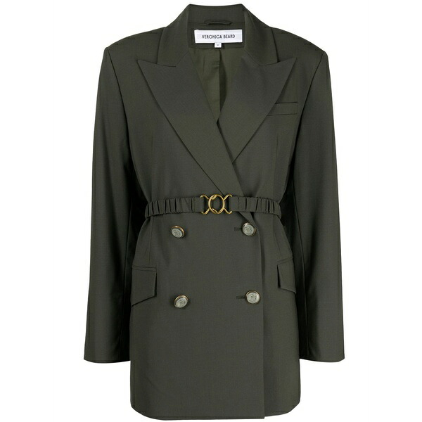 ヴェロニカ ベアード レディース 厚地の外套 アウター Hutchinson double-breasted trench coat Green