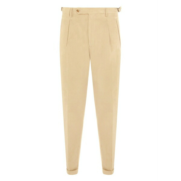 ベルウィッチ メンズ 心地好いズボン下 ボトムス Pleated trousers Neutrals