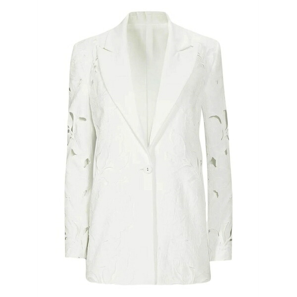 コスタレ天使の都市 レディース 上衣＆上衣 アウター Neff floral-lace cut-out blazer White