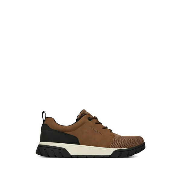 ブガッティ メンズ スニーカー シューズ Mesh panelled lace-up sneakers Brown