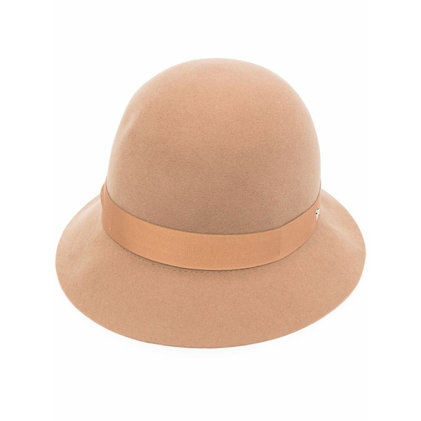 ヘレンカミンスキー レディース 帽子 アクセサリー Ribbon-detail felt sun hat Neutrals｜asty