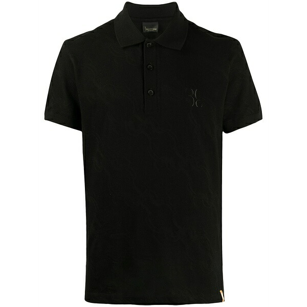 ビリオネア メンズ スポーツシャツ トップス Embroidered logo polo shirt Black