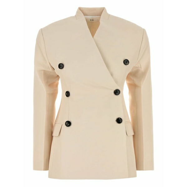 コー レディース 上衣＆上衣 アウター Double-breasted blazer Neutrals