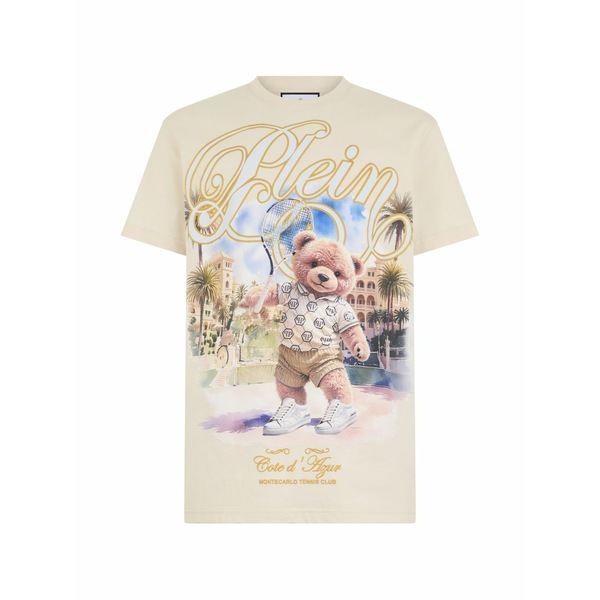 フィリップ飾り気の無い メンズ ティーシャツ トップス Logo-print t-shirt Neutrals トップス-Tシャツ・カットソー