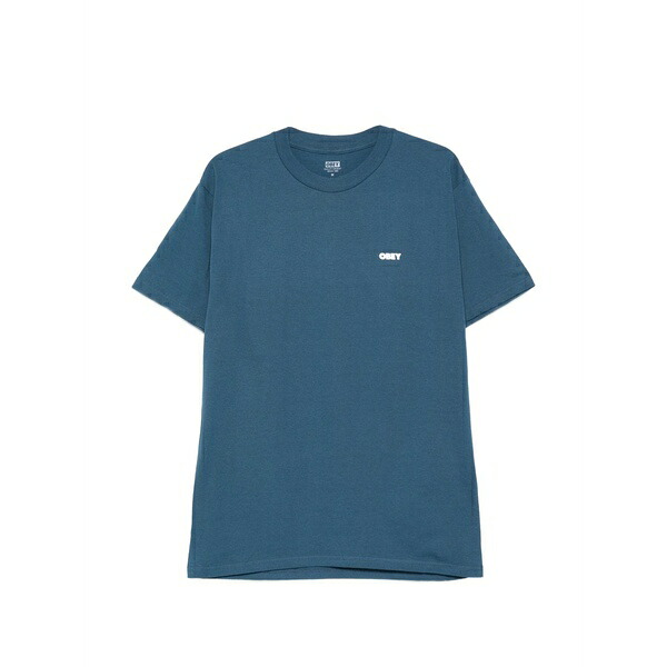 オベイ メンズ プルオーバー トップス Crew-neck t-shirt Blue
