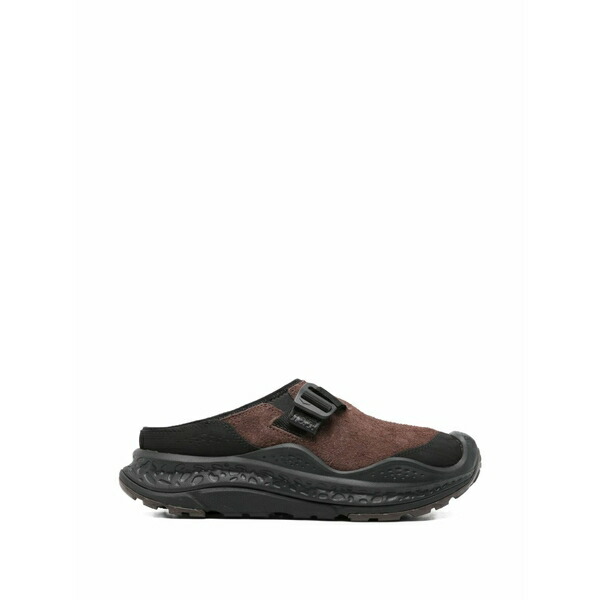 ホカオネオネ メンズ サンダル シューズ Ora primo ext buckle suede mules Brown