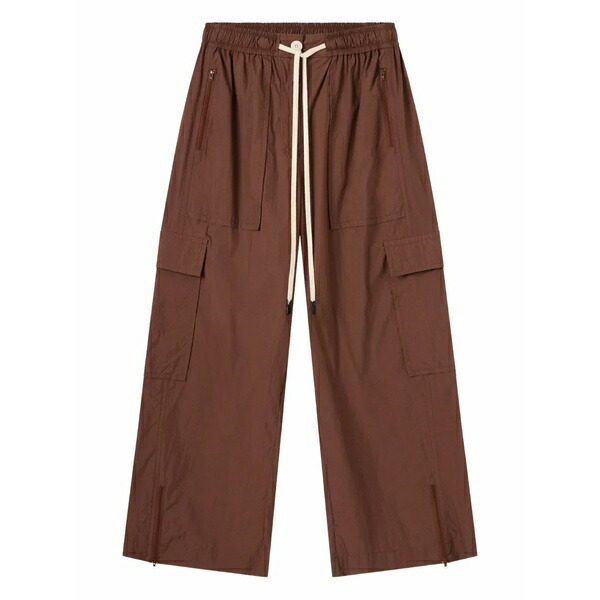 リーマシュー レディース カジュアルパンツ ボトムス Cargo-pocket trousers Brown