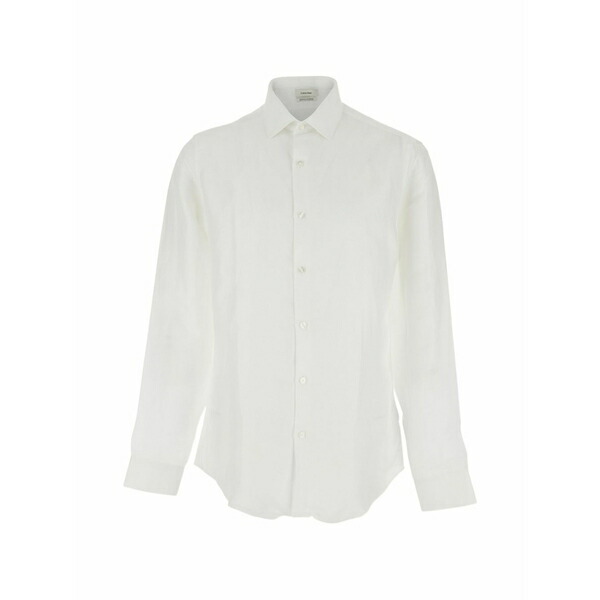 カルバンクライン メンズ シャツ トップス Long-sleeved shirt White