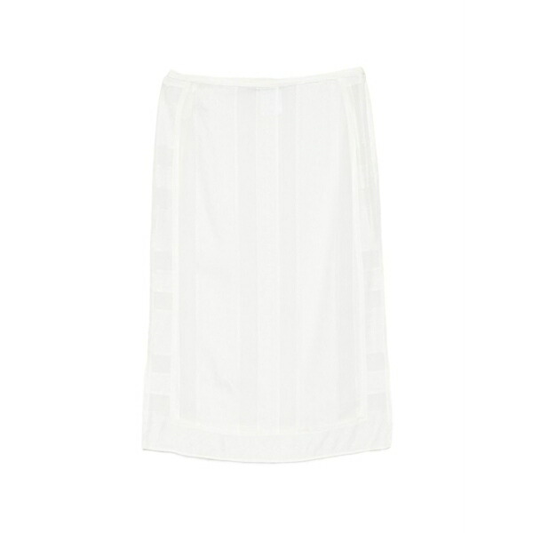 ロウ クラシック レディース スカート ボトムス Layered midi skirt White｜asty