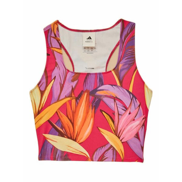 ファーム リオ レディース カットソー トップス Floral-print tank top Pink｜asty