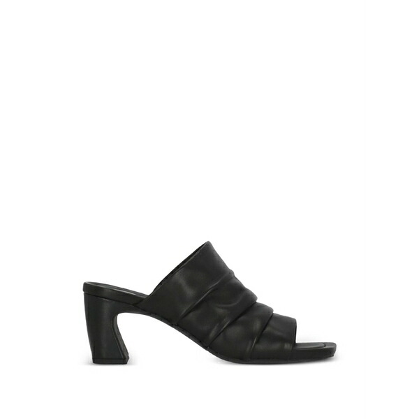 木灰 レディース パンプス シューズ Eva leather mules Black
