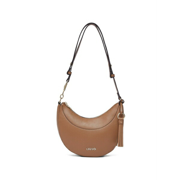 リュージョー レディース ショルダーバッグ 御徒面子 Medium charm shoulder bag Brown