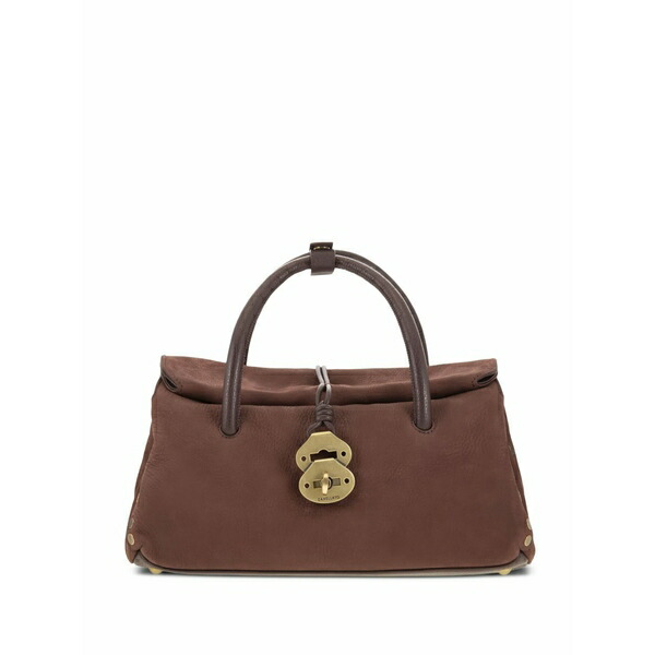 ザネラート レディース トートバッグ バッグ Top-handles clasp-closure tote bag Brown