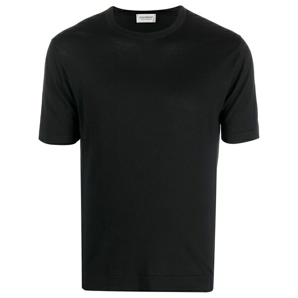 ジョンスメドレー メンズ プルオーバー トップス Plain cotton t-shirt Black