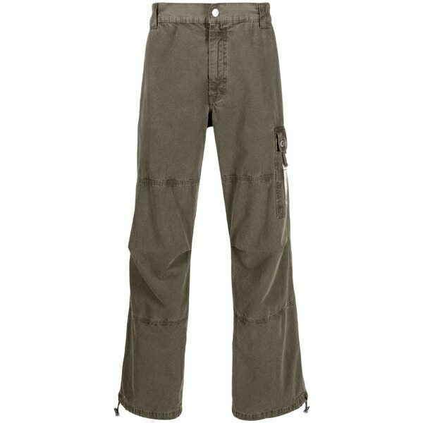 モスキーノ メンズ カジュアルパンツ ボトムス Tapered-leg cargo trousers Green