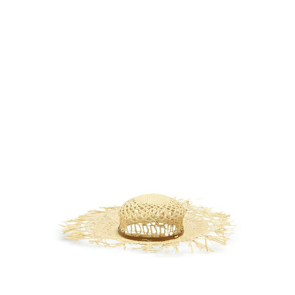 コチネレ レディース かぶり笠 添え物 Knitted sun hat Neutrals