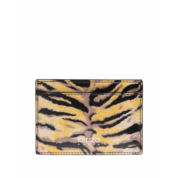 ケンゾー メンズ 紙入れ 付属品 Tiger cardholder Yellow