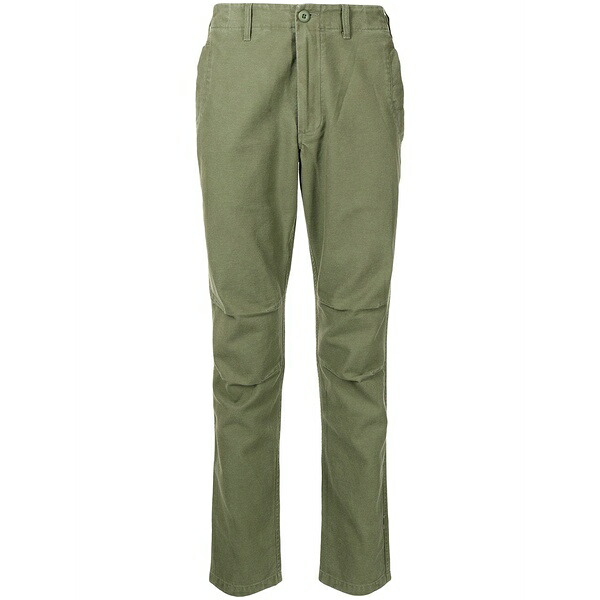 マハリシ メンズ 心地好いズボン下 ボトムス Tapered slim.fit trousers Green