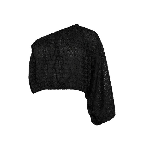 エレス レディース シャツ トップス Twist asymmetric top Black|asty