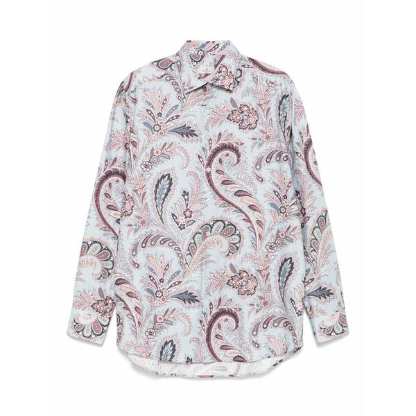 エトロ メンズ シャツ トップス Paisley-print shirt Blue｜asty 90,090円