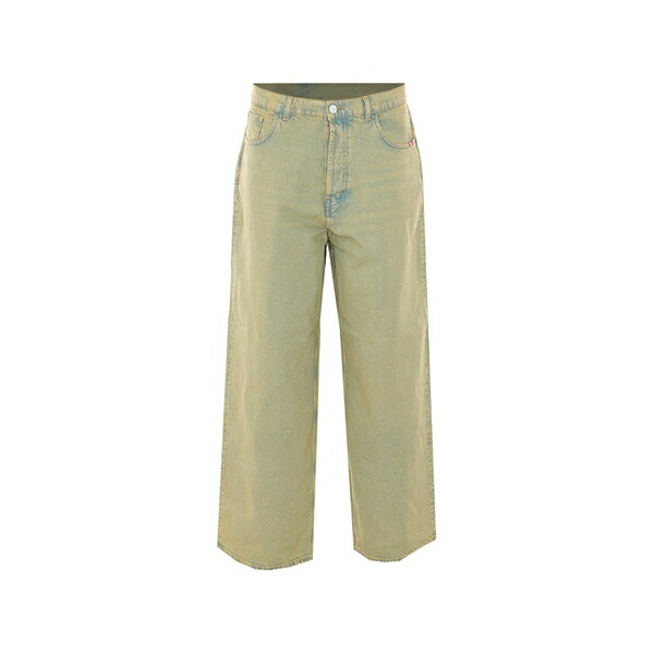 アミッシュ メンズ ジーンズズボン下 ボトムス Bargers wide-leg jeans Blue