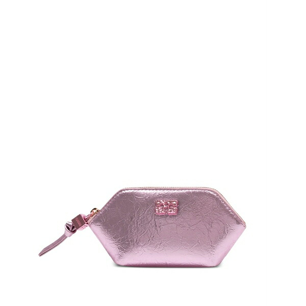 ガニー レディース 財布 アクセサリー Crushed-effect purse Pink｜asty