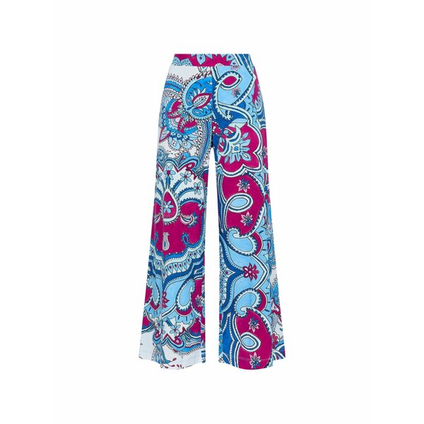 マリパルミ レディース カジュアルパンツ ボトムス Paisley straight trousers Pink｜asty