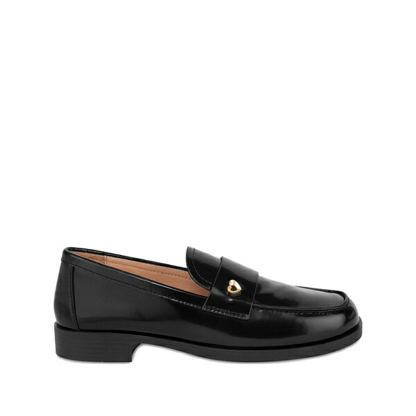 優しいこと モスキーノ レディース スリッポン・ローファー シューズ Heart detail loafers Black