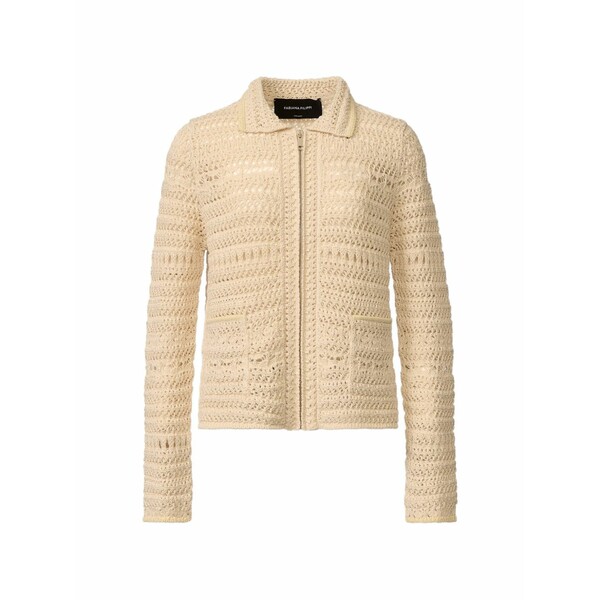 ファビアナ フィリッピ レディース 上衣＆上衣 アウター Crochet zip jacket Neutrals