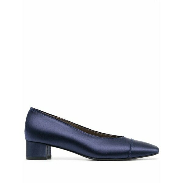ペドロガルシア レディース パンプス シューズ Satin-finish low-heeled pumps Blue 靴-パンプス-レディース靴