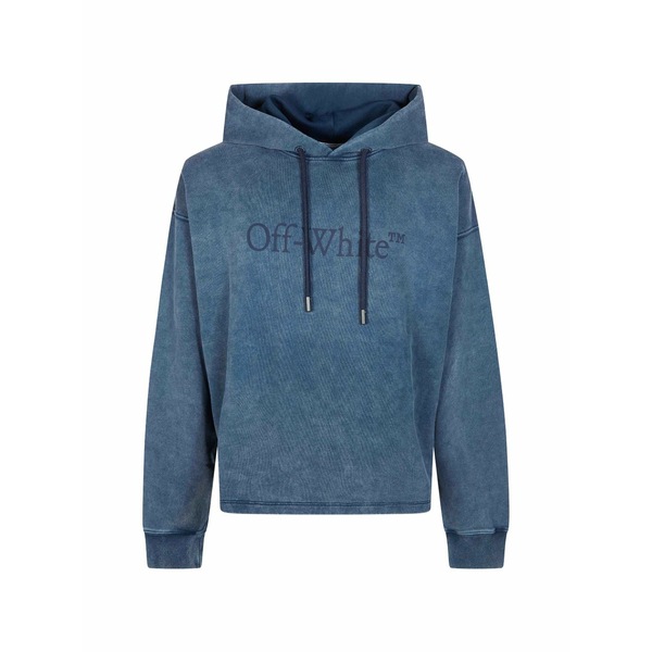 象牙色 メンズ パーカー・スウェットシャツ アウター Logo hoodie Blue
