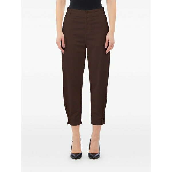 リュージョー レディース 心地好いズボン下 ボトムス Button balloon trousers Brown