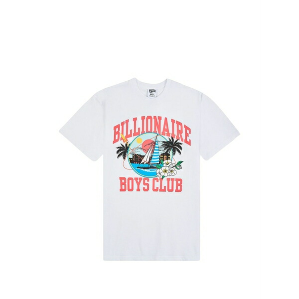 ビリオネアボーイズクラブ メンズ ティーシャツ トップス Sail graphic-print t-shirt White Tシャツ・カットソー-メンズファッション-トップス