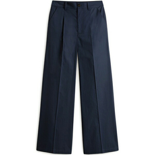羊毛 金持ち レディース 心地好いズボン下 ボトムス Wide-leg trousers Blue