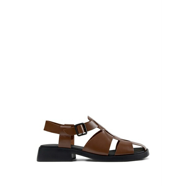カンペール レディース サンダル シューズ Dana buckled sandals Brown|asty