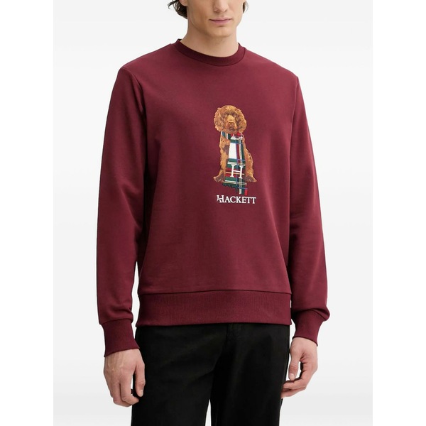 ハケット メンズ パーカー・スウェットシャツ アウター Graphic-print sweatshirt Red|asty