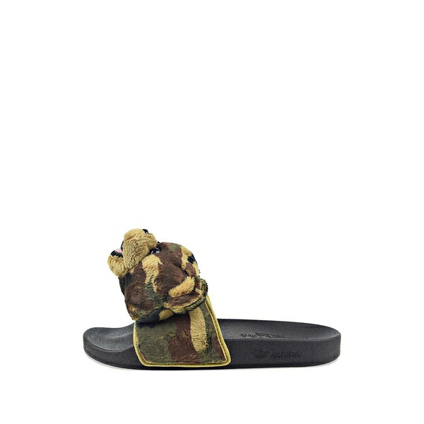 アディダス メンズ サンダル シューズ X jeremy scott camouflage slides Brown
