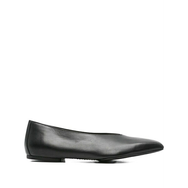 リックオウエンス レディース サンダル シューズ Leather ballet flats Black|asty