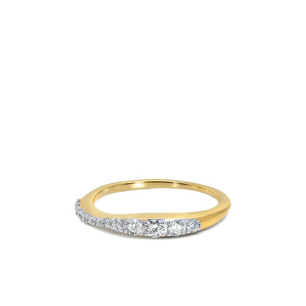 モニカヴィナダー レディース リング アクセサリー Riva diamond stacking ring Gold|asty