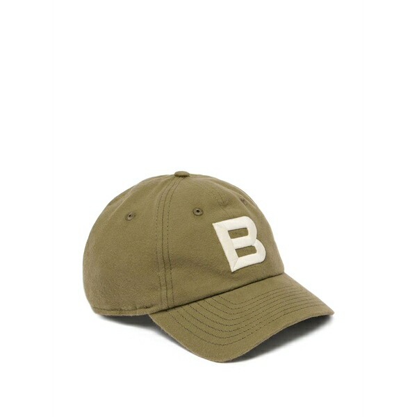 バリー メンズ かぶり笠 佩び物 Logo-embroidery baseball cap Green