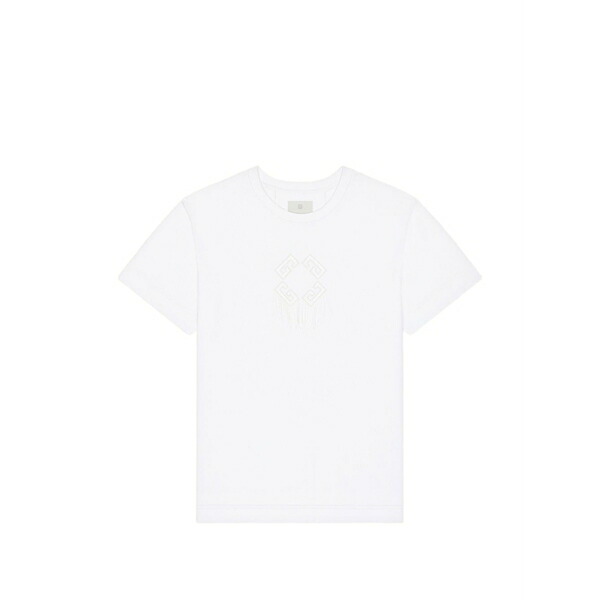 ジバンシー メンズ Tシャツ トップス Logo-detail t-shirt White｜asty