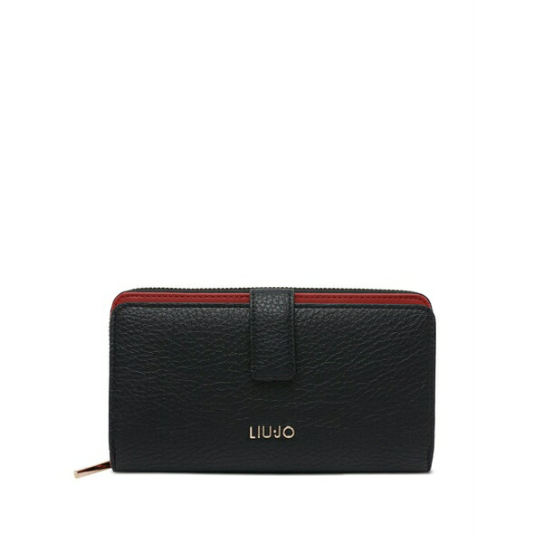 リュージョー レディース 紙入れ 付属品 Logo-detail wallet Black