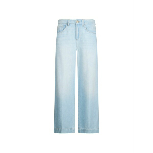 リュージョー レディース ジーンズズボン下 ボトムス Cropped flared jeans Blue