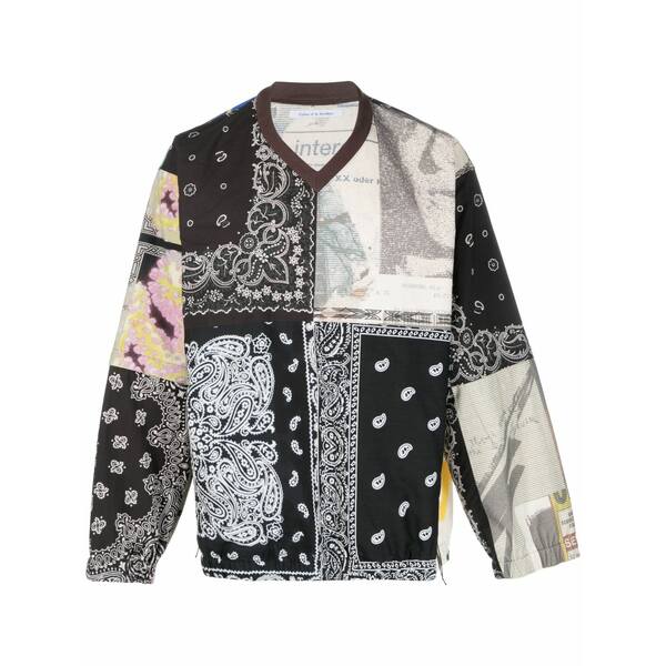 チルドレン オブ ザ ディスコーダンス メンズ 編み物\u0026プルオーバー アウター Patchwork pattern-print cotton jumper Neutrals